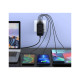 Зарядное устройство Choetech 4xUSB 100W PD (2хUSB-C+2хUSB-A) сharger diamond model black (PD6028-BK)