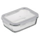ARDESTO Food storage container Gemini 1.06l, borosilicate glass, plastic, rectangular, transparent (AR1210BRC)
