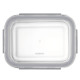 ARDESTO Food storage container Gemini 1.06l, borosilicate glass, plastic, rectangular, transparent (AR1210BRC)