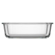 ARDESTO Food storage container Gemini 1.06l, borosilicate glass, plastic, rectangular, transparent (AR1210BRC)