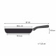 Tefal Hard Stone frying pan, 20cm, aluminum, bakelite, gray (D4560253)