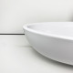 Adamant Sink, washbasin ANDERE NEW, artificial stone, oval, without a hole for the mixer and overflow, 590х295х130mm, imposed, white (100002881)