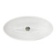 Adamant Sink, washbasin ANDERE NEW, artificial stone, oval, without a hole for the mixer and overflow, 590х295х130mm, imposed, white (100002881)