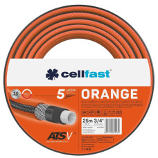 Cellfast Garden hose ORANGE 3/4'', 25 m, 5 layers, up to 24 bar, -10…50°C (15-021)