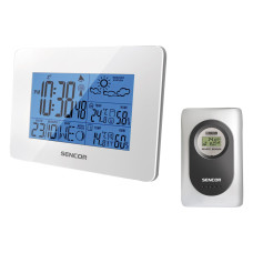 Sencor meteorological station, in/out measurement, AAx3+AAAx2, temperature, humidity, time, weather forecast (SWS51W)