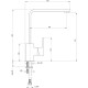 Deante Bidet Mixer Jasmin, black (BBZ_N62M)