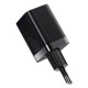 Зарядное устройство Baseus Super Si Pro Quick Charger C+U 30W black (CCSUPP-E01)