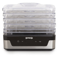 Gorenje Сушарка для продуктів Gorenje 230Вт, піддонів - 5x2.8см, діаметр - 29см, макс - 75°С, електр.упр,білий (FDK400DE)