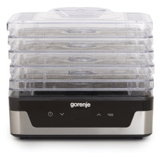 Gorenje Сушарка для продуктів Gorenje 230Вт, піддонів - 5x2.8см, діаметр - 29см, макс - 75°С, електр.упр,білий (FDK400DE)