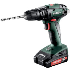 Metabo Cordless Drill Screwdriver SB 18, Li-Power, 2*18V, 2Ah, 0-450/0-1600rpm, 1.3kg (602245560)