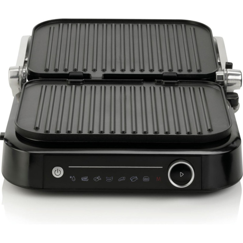 Gorenje Grill clamping, 2100W, temp. regimes-7, removable plates, 180 opening, metal, grey (GCG2100S)