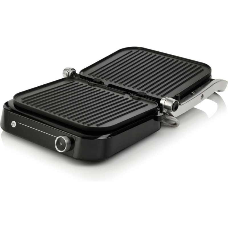 Gorenje Grill clamping, 2100W, temp. regimes-7, removable plates, 180 opening, metal, grey (GCG2100S)
