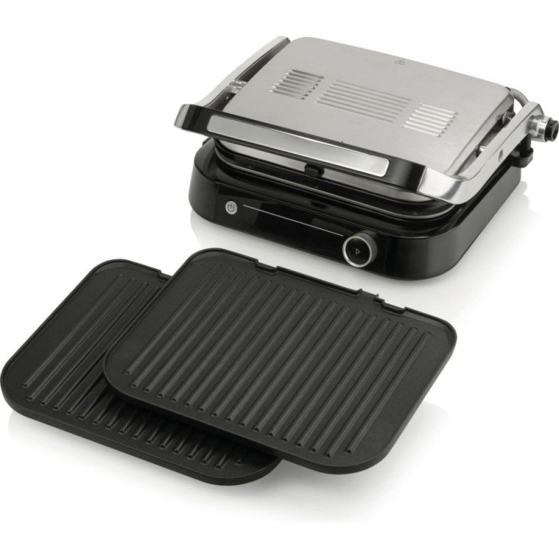 Gorenje Grill clamping, 2100W, temp. regimes-7, removable plates, 180 opening, metal, grey (GCG2100S)