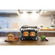 Gorenje Grill clamping, 2100W, temp. regimes-7, removable plates, 180 opening, metal, grey (GCG2100S)