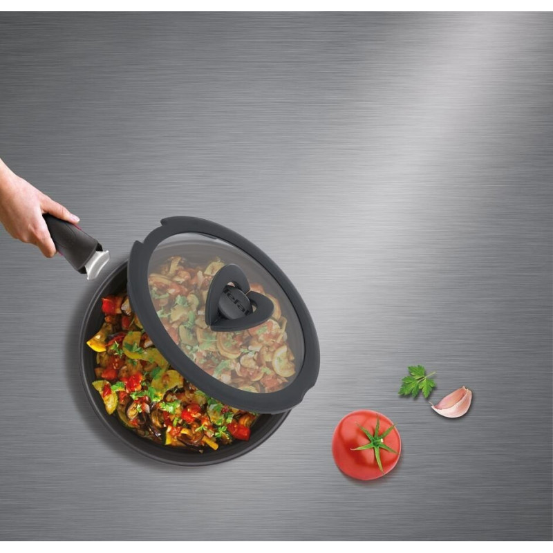 Tefal Glass lid Ingenio 22 cm, glass, silicone (L9846453)