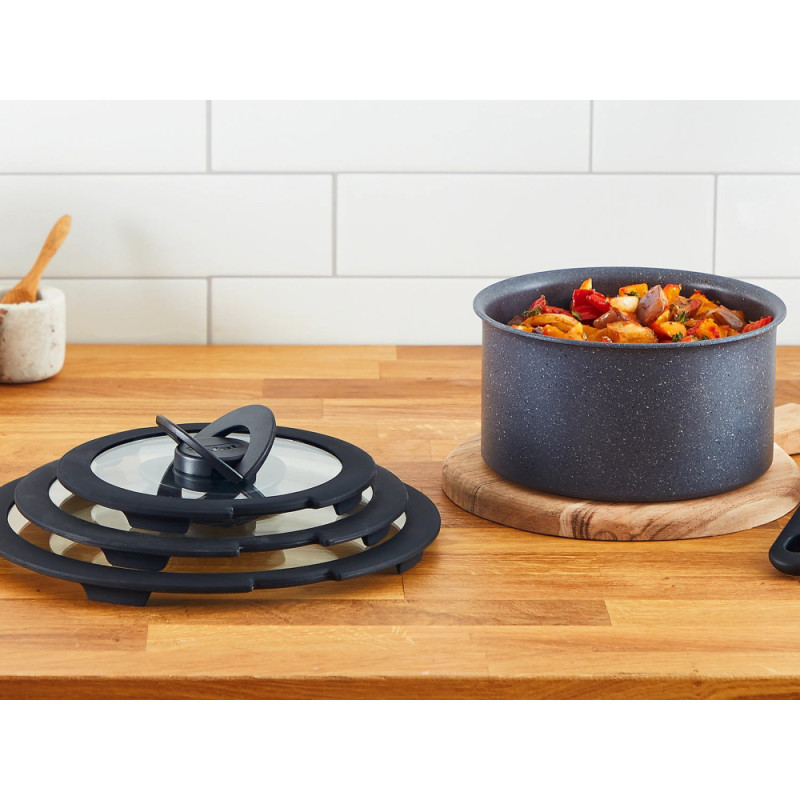 Tefal Glass lid Ingenio 22 cm, glass, silicone (L9846453)