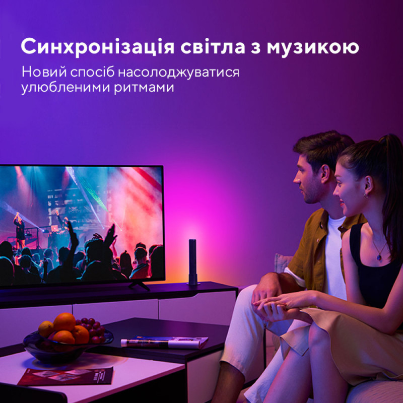 Govee Набор адаптивной подсветки H6056 RGBICWW WiFi + Bluetooth Flow Plus Light Bars RGB Черный (H60563D1)