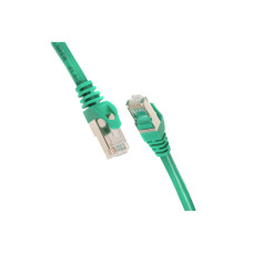 2E Cat 6, S-FTP екран. фольга з обплетенням, RJ45, 4Х2 27AWG, 7/0.14 Cu, 0.20 m, PVC, Green (2E-PC6SFTPCOP-020GRN)