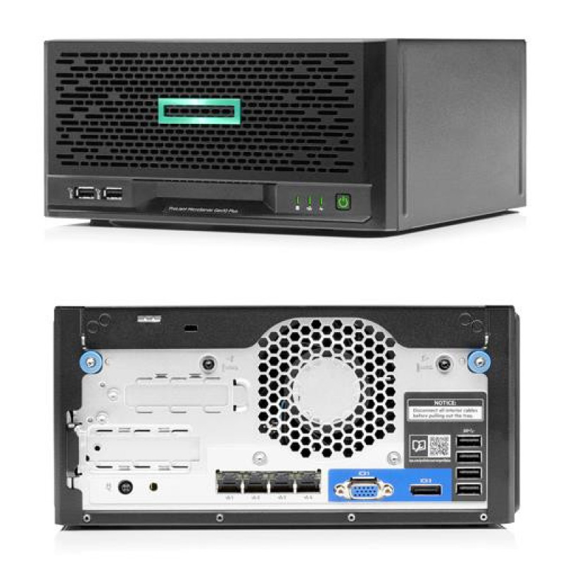 HPE MicroServer Gen10 Plus v2 E-2314 4-core 16GB-U VROC 4LFF-NHP 180W External PS Server (P54649-421)