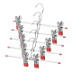 ARDESTO Hanger with Clothespin for pants Set 30cm, 5pcs, metal, PVC, red (ARHC2805RC)