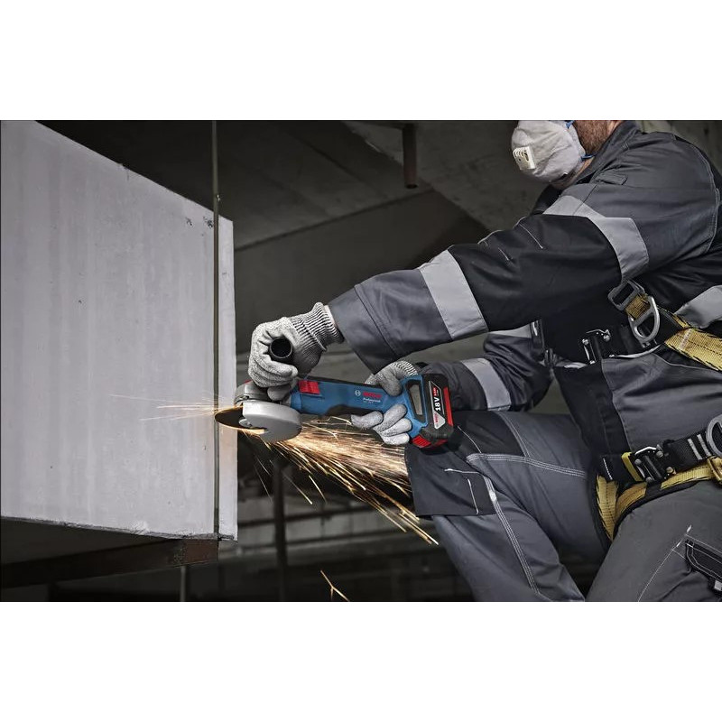 Bosch cordless angle grinder GWS 18V-8 125mm 11000 rpm 1.6kg without battery and ЗП (0.601.9N9.000)