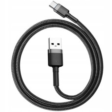Дата кабель USB 2.0 AM to USB-C 0.5m 3A gray-black Baseus (CATKLF-AG1)