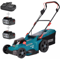Könner & Söhnen Battery lawn mower KS 43LM-40V, Battery charger 20V KS C35A-2, Lithium battery 20V KS 20V4-1 2pcs (KS43LM-40VSET)