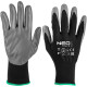 Neo Tools Рукавички робочі Neo Tools поліестер з нітриловим покриттям, р.8, сіро-чорний (97-647K-8)