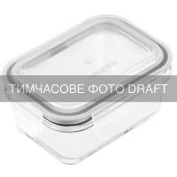 ARDESTO Контейнер для зберігання харчових продуктів Ardesto Gemini 2.26л, боросилікатне скло, пластик, прямокутний, прозорий (AR1222RCB)