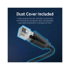 Патч-корд 0.5м, S/FTP cat 8 RJ-45 black Vention (IKKBD)