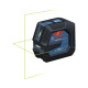 Bosch Нівелір лазерний Bosch Professional GLL 20-22 G 3.7В/4АА до 20м ±0.3мм/м зелений промінь чохол IP 65 0.59кг (0.601.065.600)