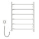 Navin electric towel warmer Blues, 600x480x123mm, button, steel, white, left connection (12-006130-4860)
