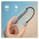 Концентратор AXAGON USB-C to 1xUSB-A 5Gbps + 2xUSB-A 480Mbps + 1xUSB-C 480Mbps 0.12m aluminum (HUE-STC)
