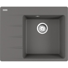 Franke Kitchen sink Centro, fragranite, rectang., with drainboard, 620х500х200mm, bowl - 1, built-in, CNG 611-62 TL, grey stone (114.0630.461)