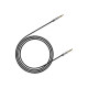 Кабель мультимедийный 3.5mm M to 3.5mm M 1.5m silver-black Baseus (CAM30-CS1)