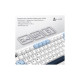 Клавиатура Ajazz AK820 MAX PLUS Daydream Switch RGB Wireless/Bluetooth/USB White (AK820MAX-DD-BWD)