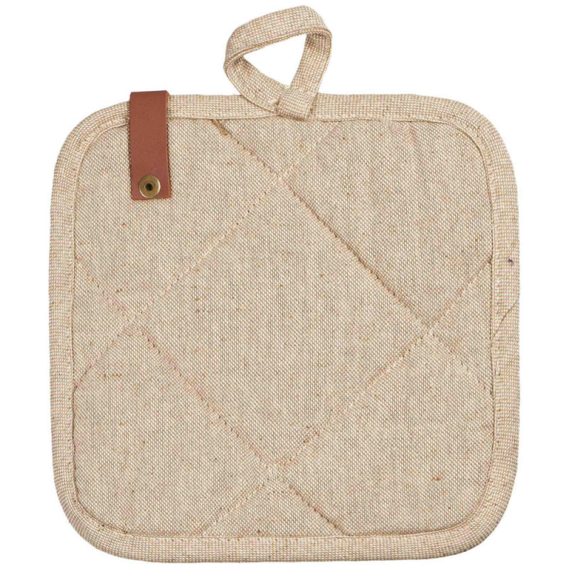 ARDESTO Potholder Oliver, 20x20cm, 100% cotton, filling: batting, chocolate (ART04OR)