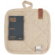 ARDESTO Potholder Oliver, 20x20cm, 100% cotton, filling: batting, chocolate (ART04OR)