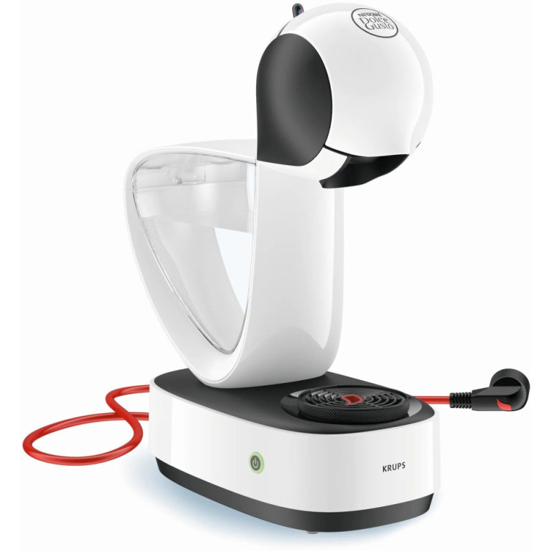 Krups capsule coffeee maker Infinissima 1.2l, capsules NESCAFE Dolce Gusto, white (KP170110)