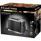Russell Hobbs Toaster Matte Black 2 Slice, 1550W, stainless steel, heating, defrosting, black (26150-56)