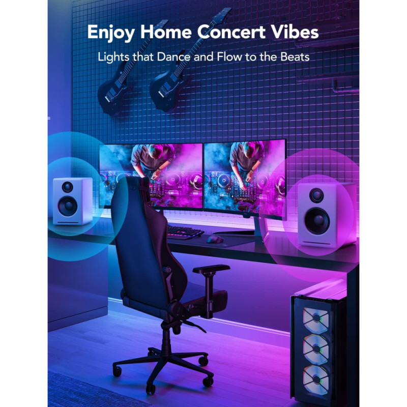 Govee Лента светодиодная умная H100E LED Strip Light M1 Matter Compatible 1m extension of H61E1, 5м, Белый (H100E0D1)