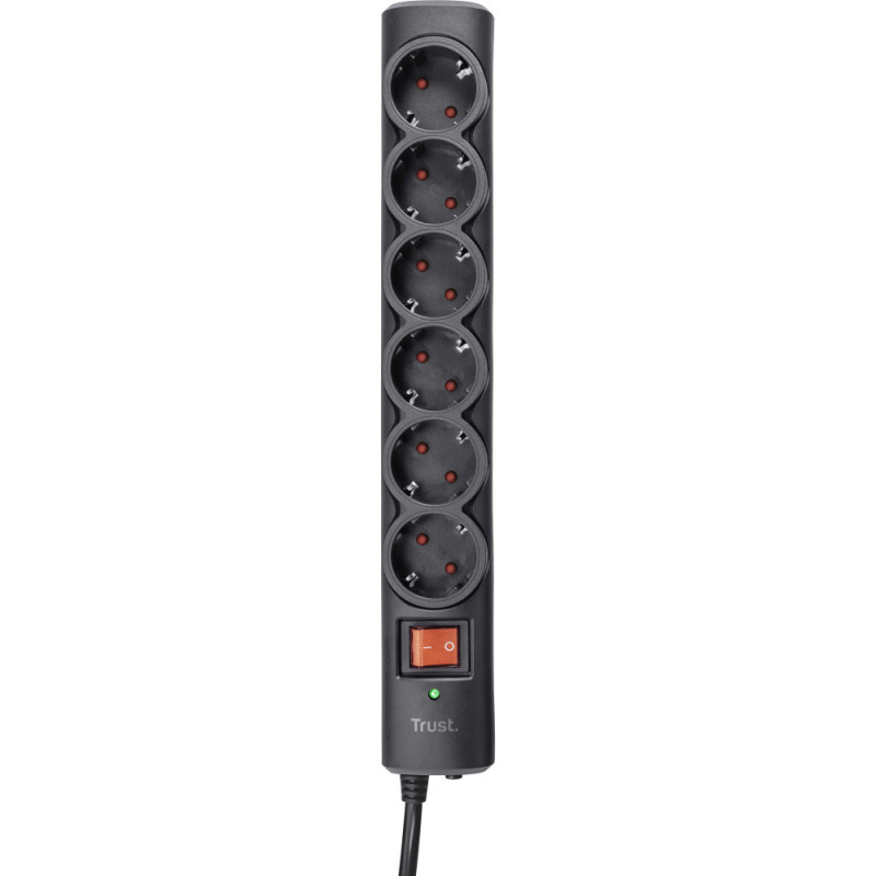 Trust Surge Guard 6XSchuko 1.8m Black (21059_TRUST)