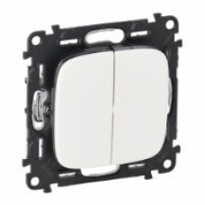 Legrand 2-gang switch Valena ALLURE, automatic terminals, white (752705)