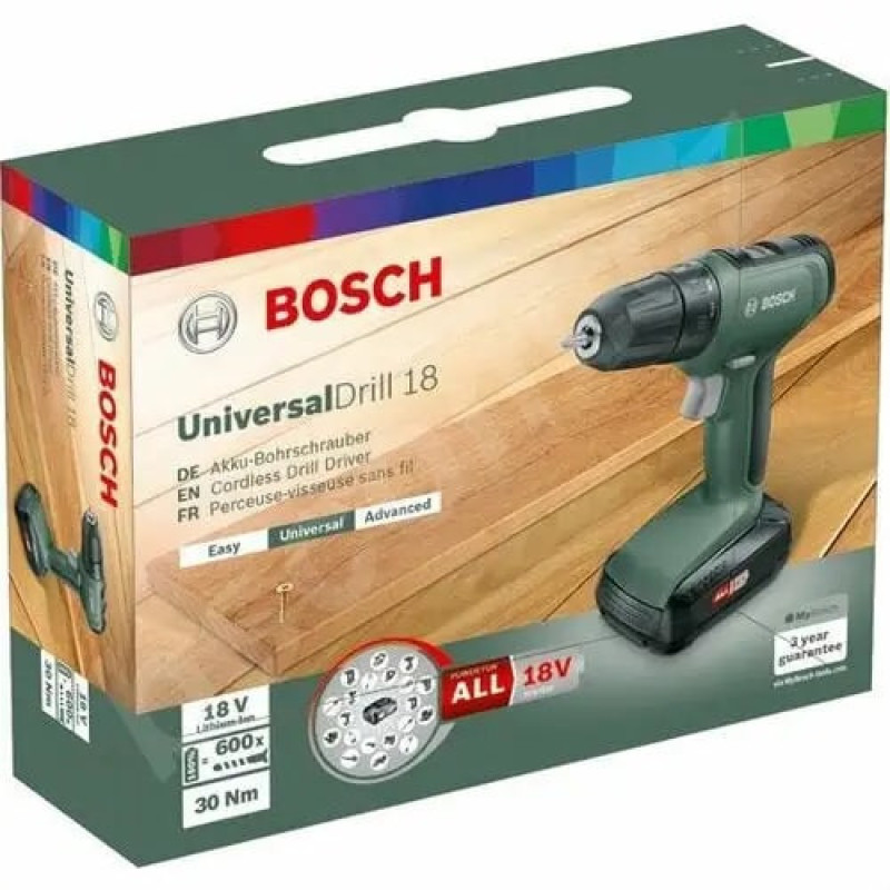 Bosch UniversalDrill 18 (1 акк.) (0.603.9C8.004)