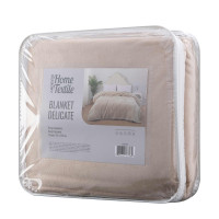 ARDESTO Delicate blanket 160х200cm, 100% polyester, beige (ART0201DE)
