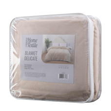 ARDESTO Delicate blanket 160х200cm, 100% polyester, beige (ART0201DE)