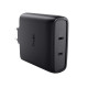 Зарядное устройство Trust 2xUSB-C 100W GaN PD/PPS black (25527_TRUST)