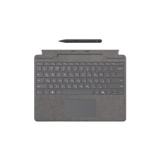 Microsoft Surface Pro Keyboard with Slim Pen – Platinum keyboard, Black pen (8X8-00164)
