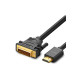 Кабель мультимедийный HDMI M to DVI M 2.0m HD106 black Ugreen (10135)