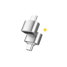 Переходник OTG USB 2.0 AF to USB-C silver XoKo (XK-AC035-SL2)